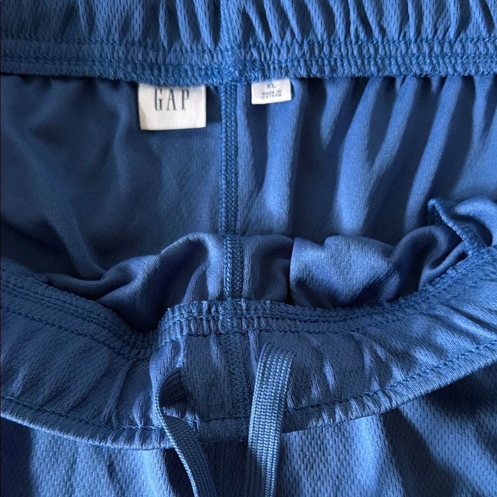 Blue Men's Athletic Mesh Shorts - Picture 6 of 9